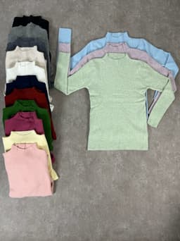 Polera morley de hilo por mayor ($ 390 c/u mínimo 6 unidades) - imagen