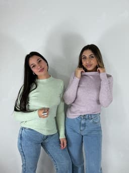 Polera morley de hilo por mayor ($ 390 c/u mínimo 6 unidades) - imagen