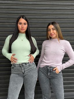 Polera morley de hilo por mayor ($ 390 c/u mínimo 6 unidades) - imagen