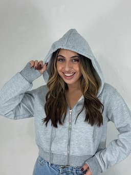 Campera con cierre y Capucha Bianca por mayor ($ 490 c/u mínimo 12 unidades) - imagen