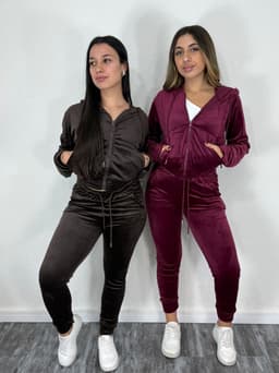 Conjunto con Campera y gorro Plush Celine por mayor ($590 c/u mínimo 12 unidades) - imagen