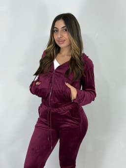 Conjunto con Campera y gorro Plush Celine por mayor ($590 c/u mínimo 12 unidades)