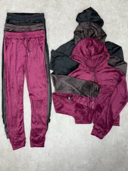 Conjunto con Campera y gorro Plush Celine por mayor ($590 c/u mínimo 12 unidades) - imagen