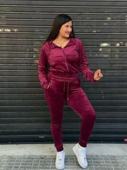 Conjunto con Campera y gorro Plush Celine por mayor ($590 c/u mínimo 12 unidades) - imagen
