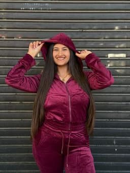 Conjunto con Campera y gorro Plush Celine por mayor ($590 c/u mínimo 12 unidades) - imagen