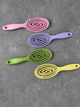 Cepillo desenrredante diseño espiral  por mayor ( Pack de 12 a $80 c/u ) - imagen