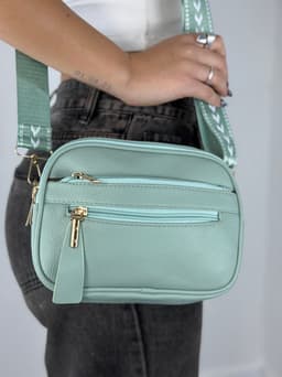 Cartera bandolera con correa por mayor ( Pack de 12 a $ 360 c/u ) - imagen