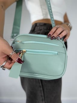 Cartera bandolera con correa por mayor ( Pack de 12 a $ 360 c/u ) - imagen