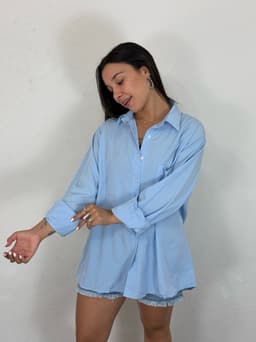 Camisa Oversize  Lisa por mayor ( Pack de 12 a $ 220 c/u ) - imagen
