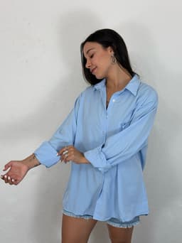 Camisa Oversize  Lisa por mayor ( Pack de 12 a $ 220 c/u ) - imagen