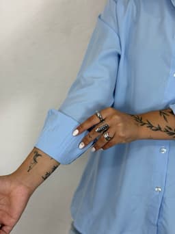 Camisa Oversize  Lisa por mayor ( Pack de 12 a $ 220 c/u ) - imagen
