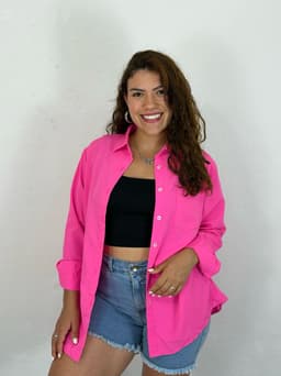 Camisa Oversize  Lisa por mayor ( Pack de 12 a $ 220 c/u ) - imagen