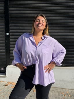 Camisa Oversize  Lisa por mayor ( Pack de 12 a $ 220 c/u ) - imagen