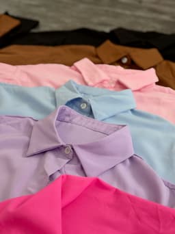 Camisa Oversize  Lisa por mayor ( Pack de 12 a $ 220 c/u ) - imagen