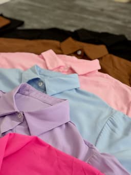 Camisa Oversize  Lisa por mayor ( Pack de 12 a $ 220 c/u ) - imagen