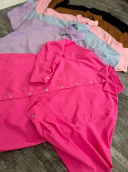 Camisa Oversize  Lisa por mayor ( Pack de 12 a $ 220 c/u ) - imagen
