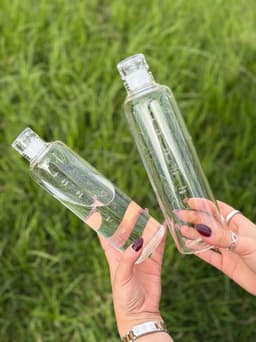 Botella de cristal con marcador de horarios 500ml por mayor ( Pack de 12 a $ 90 c/u ) - imagen