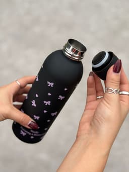 Botella termica con coquette por mayor ( Pack de 12 a $ 290 c/u )