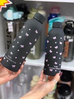 Botella termica con coquette por mayor ( Pack de 12 a $ 290 c/u ) - imagen