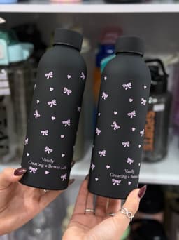 Botella termica con coquette por mayor ( Pack de 12 a $ 290 c/u ) - imagen