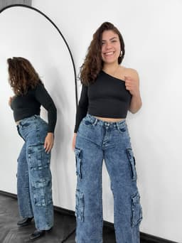 Jean Medellin cargo mega elastizado por mayor ( Pack de 12 unidades a $690 c/u) - imagen