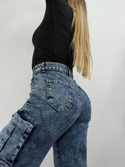Jean Medellin cargo mega elastizado por mayor ( Pack de 12 unidades a $690 c/u) - imagen