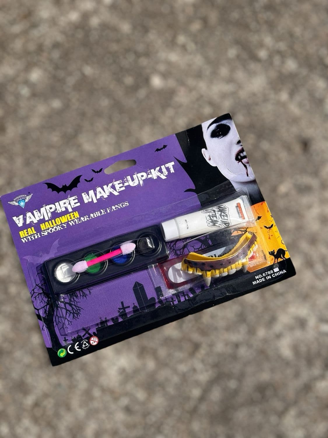 Petaca de maquillaje vampiro Halloween